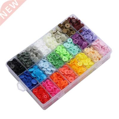 408 Sets Plastic Snap Buttons, No-Sew T5 Snaps with Organize