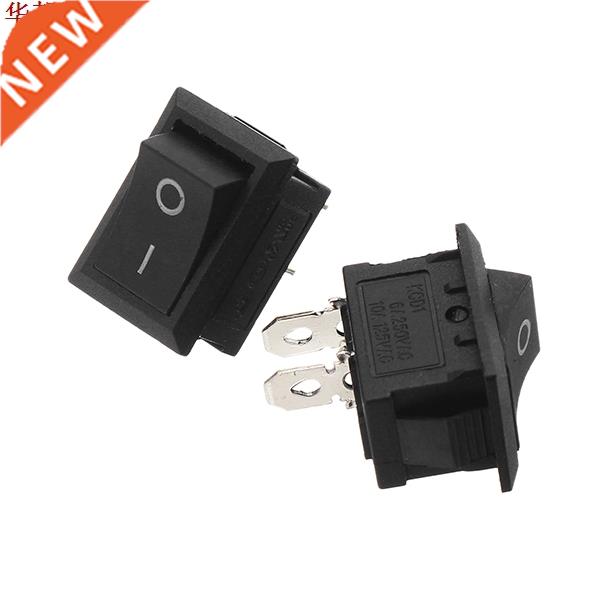 10pcs Rocker Switchs Copper Boat Rocker Switch 2-Pin Plastic