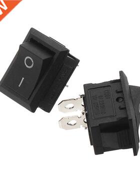 10pcs Rocker Switchs Copper Boat Rocker Switch 2-Pin Plastic