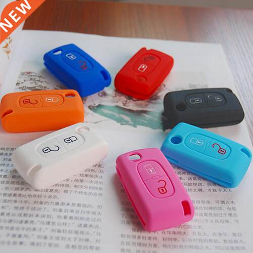 2 Buttons Silicone Car Key Case ver Flip Remote Car Key Hold