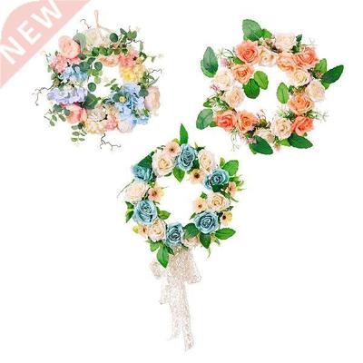 Artificial Flower Wreath Seasonal Greenery Wreath Handmade