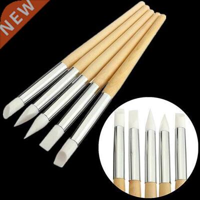 5Pcs Nail Art Tool Silicone Dotting Carving Emboss Craft
