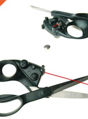 Laser Guided Fabric Scissors Trimmer Sewing Cut Straight Fas