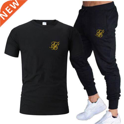 Summer Fashion Leisure SikSilk brand Men's Set Track