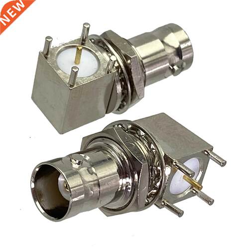 1pcs Connector BNC Jack Female Bulkhead Right Angle Solder P