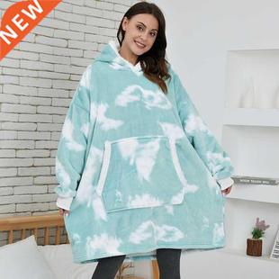 Oversized Hoodie Sweatshirt Women Tie Dye Hoodies Fleece Gia