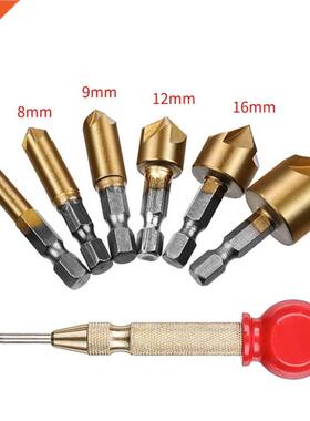 6 pièces Fraise Foret Ensemble 1/4 ''Tige Hexagonale