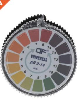 Round 5m 0-14 PH Alkaline Acid Indicator Paper Water Urine S