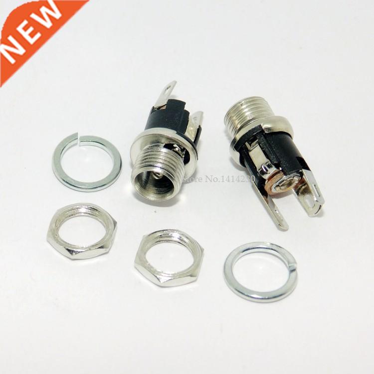 5Pcs 5.5-2.1MM 5.5 * 2.1 DC Socket With Nut DC Power Jack So