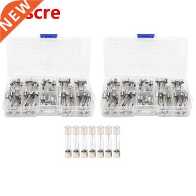 2Boxes Glass Tube Fuse Kit 0.5A-30A Fast Acting Quick Blow F