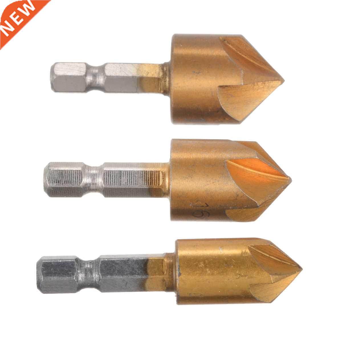 pcs HSS Chamfer Deburr Countersink 5Flutes Hole Cutter Dril