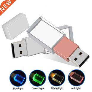 Crystal usb sticks 3D custom logo 4GB 8GB 16GGB 32GB 64GB us