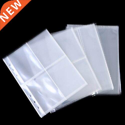 10pcs Standard A5 Binder Sleeves Transparent Photo Album