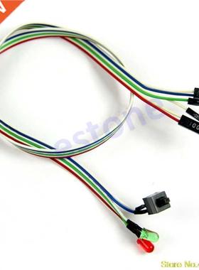 Case Desktop ATX Power On Reset Switch Cable With HDD LED Li