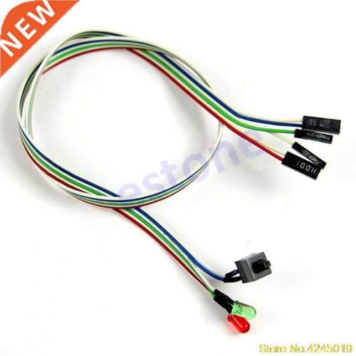 Case Desktop ATX Power On Reset Switch Cable With HDD LED Li