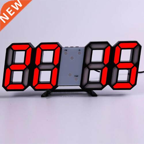 Wall Clock Watch Clock 3D Led Digital Modern Design Living