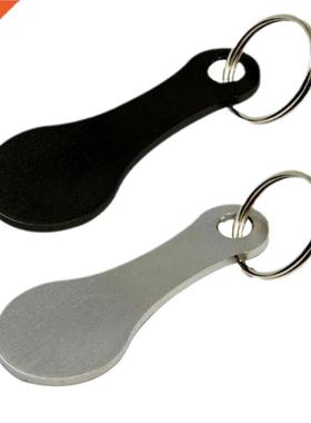 Ring For Key Keychain Metal Aluminum Alloy Black Shopping