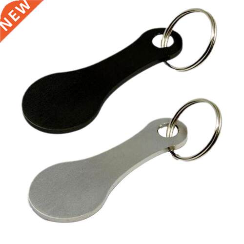 Ring For Key Keychain Metal Aluminum Alloy Black Shopping