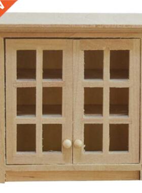 Dollhouse Miniature Furniture Cabinet Shelf Wooden Lockers C