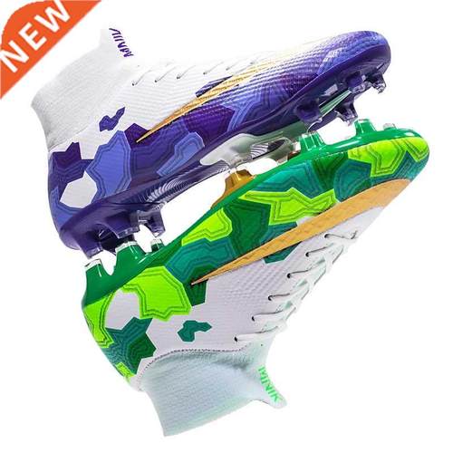 High Ankle Soccer Shoes Men Breathable Football Boots Long S