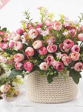 1 Bouquet High Artificial Flowers Rose Small Bud Fake Flower