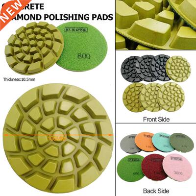 9pcs Diamond Floor Polishing Pads Sanding Discs 4inch 100mm