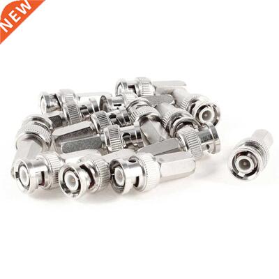 15 Pcs Twist On BNC Male Jack Coax Cable Connector Adapter f