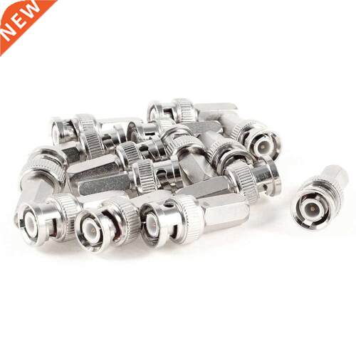 15 Pcs Twist On BNC Male Jack Coax Cable Connector Adapter f