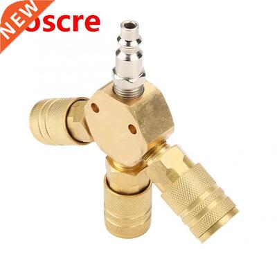 Quick-coupling Air Gas Pneumatic T Shape Three Way Tee Conne