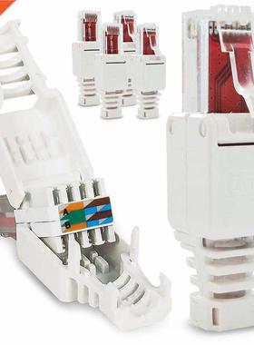 No Crimp Connectors Ethernet Cble Tool-less Crystl Hed Pl