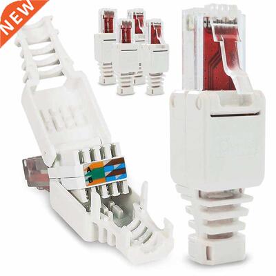 No Crimp Connectors Ethernet Cble Tool-less Crystl Hed Pl