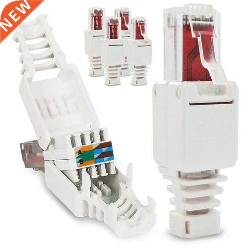 No Crimp Connectors Ethernet Cble Tool-less Crystl Hed Pl