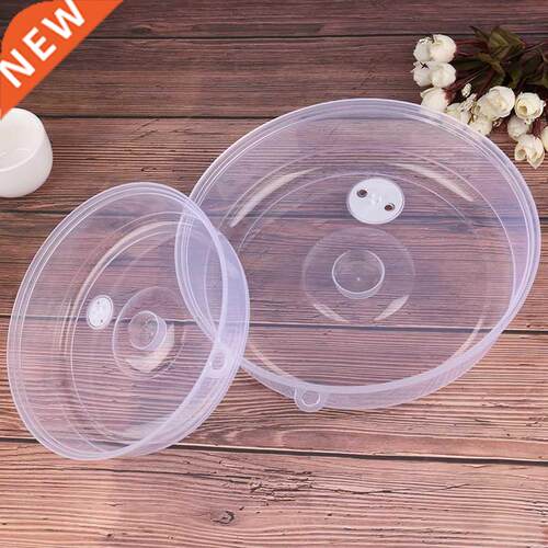 1pc Plastic Microwave Food Cover Clear Lid Se Vent Kitchen