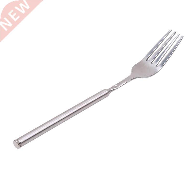 Stainless Steel Telescopic Extendable Fork Dinner Fruit Dess