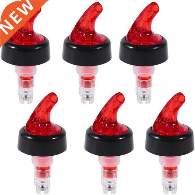 6 Pcs Measure Liquor Pourer,Plastic Measured Liquor Pourer M