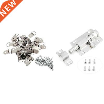 50 Pcs Medium D-Ring Picture Frame Strap Hangers with Screws