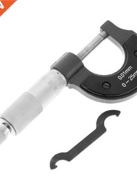 0 25mm/0.01mm Outside Micrometer Gauging Carbon Steel Tools