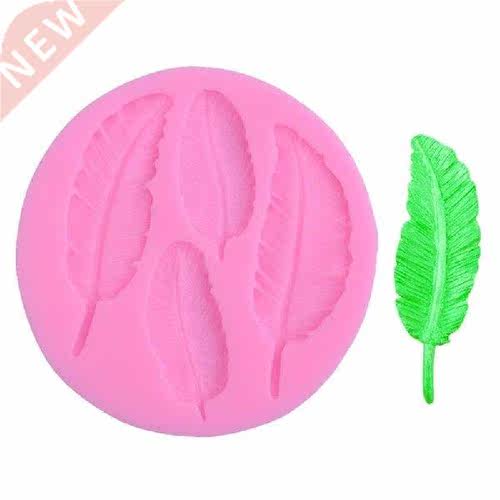 Cake Mold D DIY Feather Shaped Silicone Mold Cookie Muffin