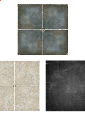 5pcs Waterproof Non-slip Tile Sticker Decals Bathroom Retro