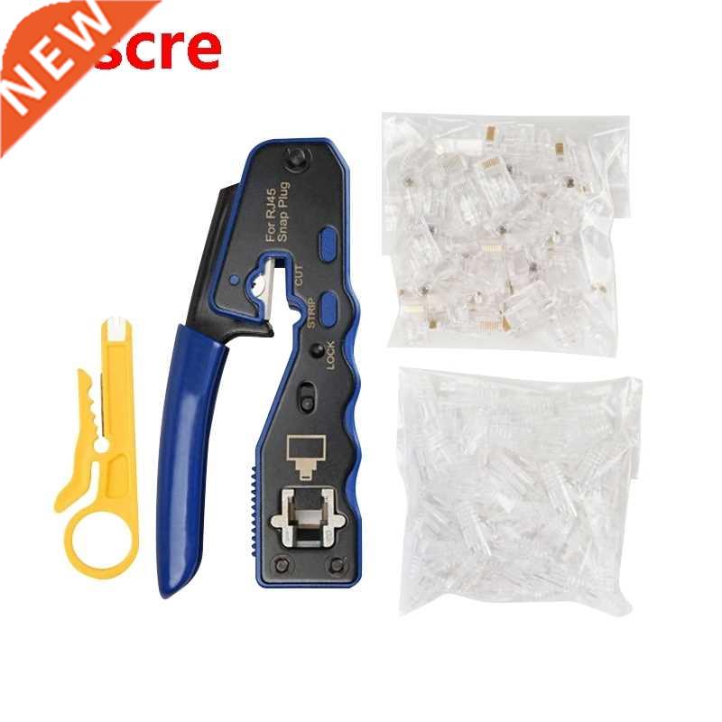 RJ45 Crimper Tool Kit for 6 5 5E 8P8C Modul Conne