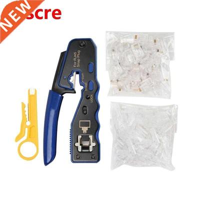 RJ45 Crimper Tool Kit for 6 5 5E 8P8C Modul Conne