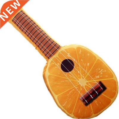 Korean guitar fruit pillow Cartoon Siulation Fruit Orange
