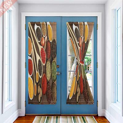 Spices Vanilla Raw Materials Door Curtains for Kitchen