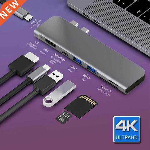 USB 3.1 Type-C Hub To HDMI Adapter 4K Thunderbolt 3 USB C Hu