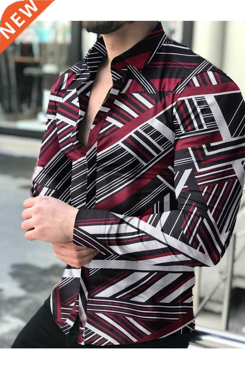 Men's shirt New Hawaiian Shirts Men Single Button Shirts Wil