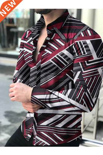 Men's shirt New Hawaiian Shirts Men Single Button Shirts Wil