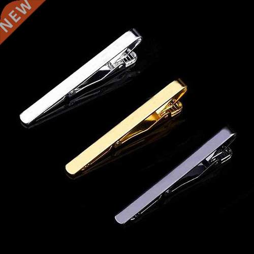 New Tie Clips Men's Metal Necktie Bar Crystal Dress Shirts T