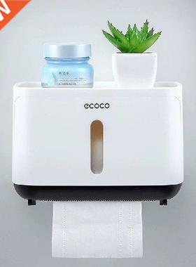 Portble Toilet Pper Holder Wterproof Tissue Box