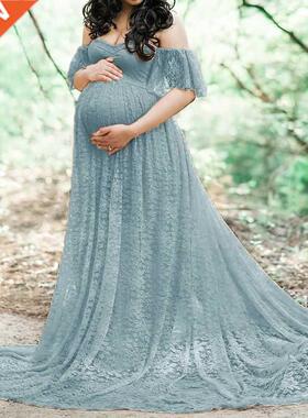 Elegant Lace Maternity Dress Photography Photo Session Props