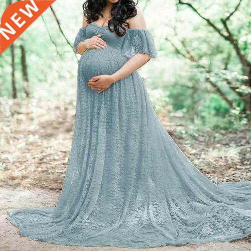Elegant Lace Maternity Dress Photography Photo Session Props